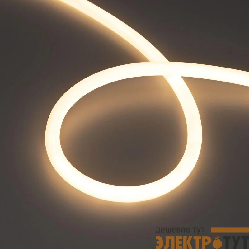 Лента светодиодная MOONLIGHT-TOP-S-M560-D13mm 24V Warm 3000К 13Вт/м IP65 wire x1 трос прямой вывод герметичная (уп.5м) Arlight 043816
