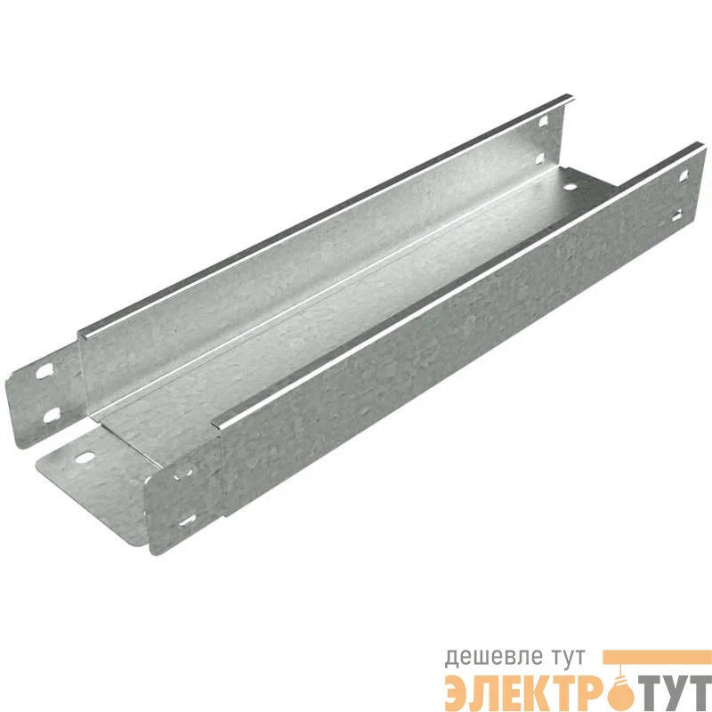 Лоток листовой неперфорированный 100х100 L3000 сталь 0.7мм LN100х100х0.7 "БЫСТРЫЙ МОНТАЖ" КМ LO0371