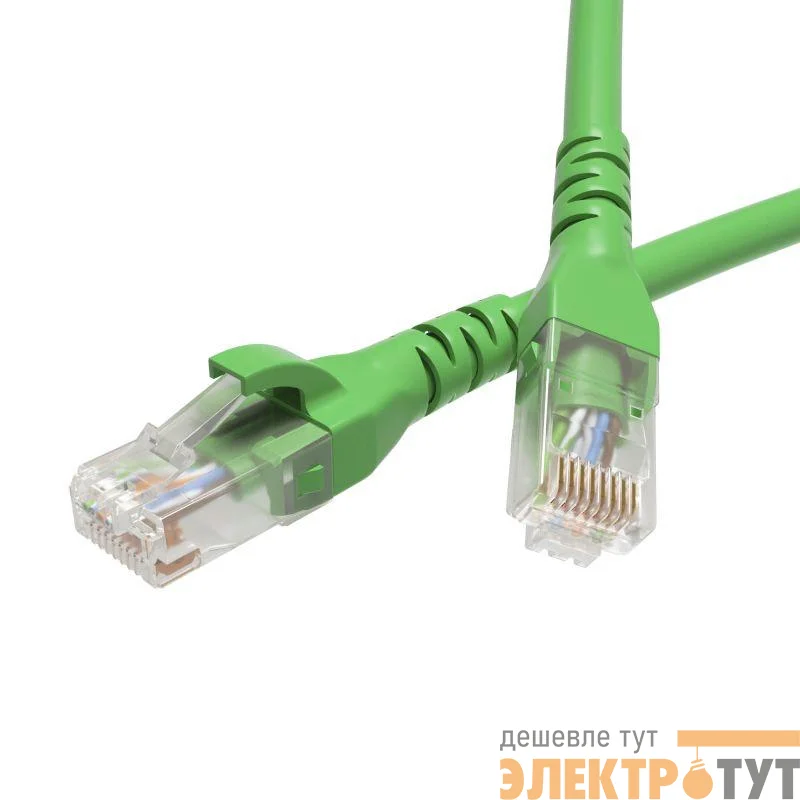 Патч-корд кат.5E U/UTP неэкранир. 4х2 LSZH 1м зел. DKC RN5EUU4510GN