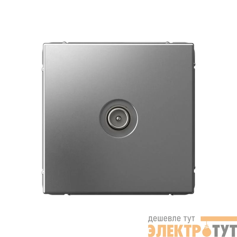 Розетка телевизионная оконечная TV ArtGallery 1дБ механизм сталь SE GAL000991