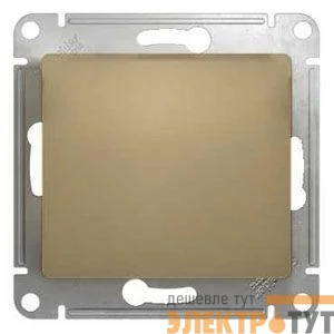 Механизм кнопки нажимного 1-кл. СП Glossa 10А IP20 (сх. 1) 10AX титан SchE GSL000415