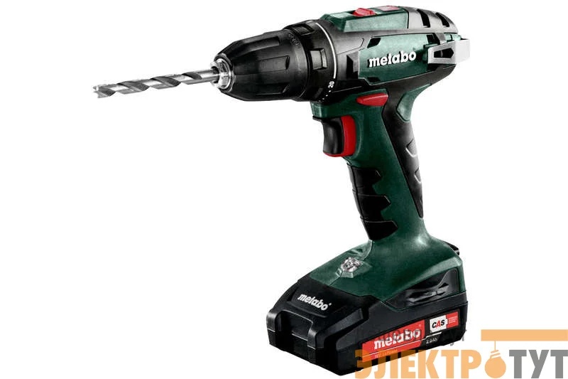 Винтоверт аккумуляторный BS 18 2х2.0 Ач Li-lon патрон 10мм кейс Metabo 602207560