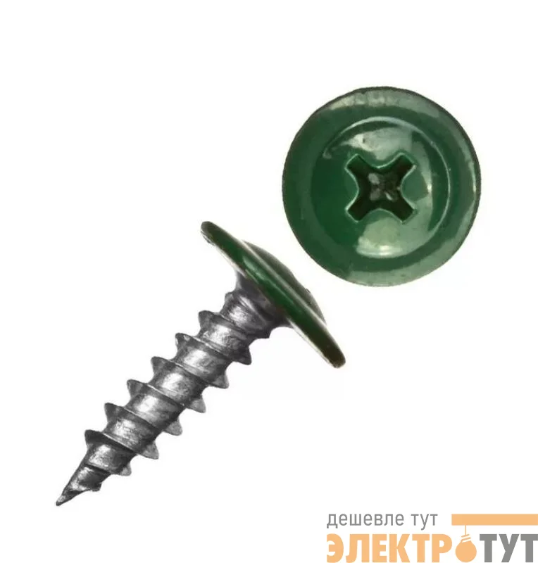 Саморез ШСММ 4.2х16 темн./зел. KP RAL 6005 (уп.20шт) Tech-Krep/Zitar 125487