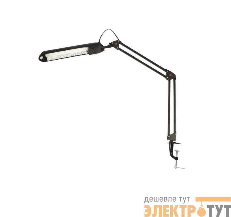 Светильник KD-008С настол. струбцина 230В 11Вт КЛЛ 2G7 черн. Camelion 6167