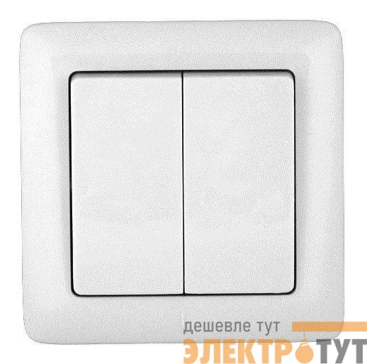 Выключатель 2-кл. СП Хит 6А IP20 250В бел. SE VS56-234-B