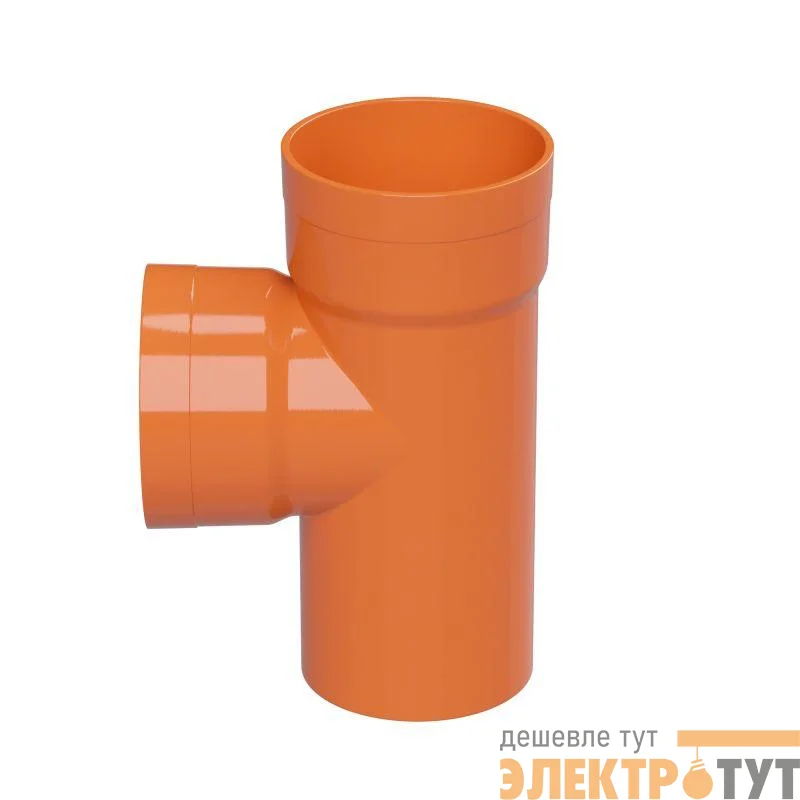 Тройник для гофр. двустен. труб 90град. d63 DKC 020063