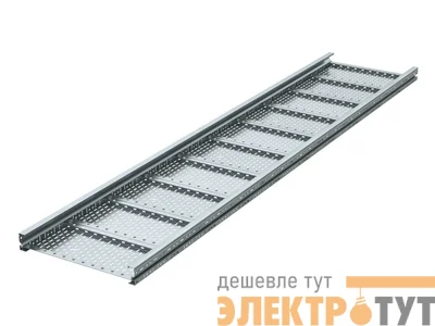 Лоток листовой перфорированный 600х100 L6000 сталь 1.5мм тяжелый (лонжерон) гор. оцинк. DKC USM616HDZ