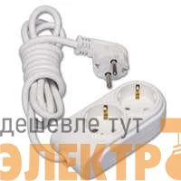 Удлинитель 2х2м с заземл. 16А IP20 защ. шторки Makel N2210033