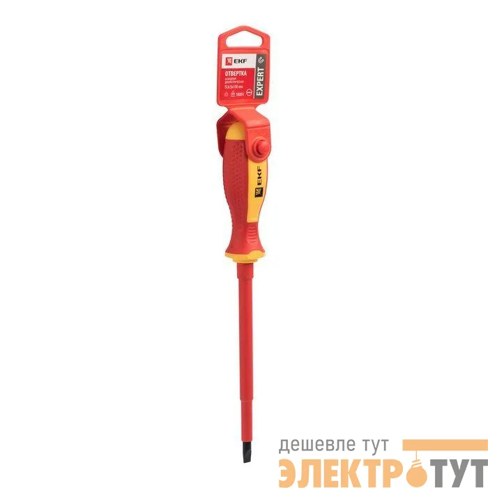 Отвертка SL6.5х150мм Expert 1000В PROхima EKF sl-6.5-150-exp-in