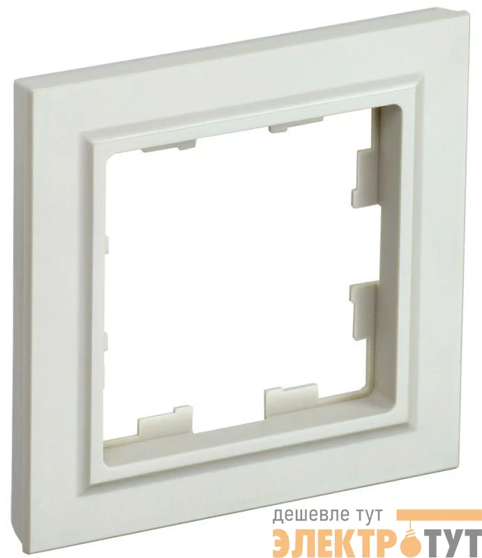 Рамка 1-м BRITE РУ-1-БрКр беж. IEK BR-M12-K10