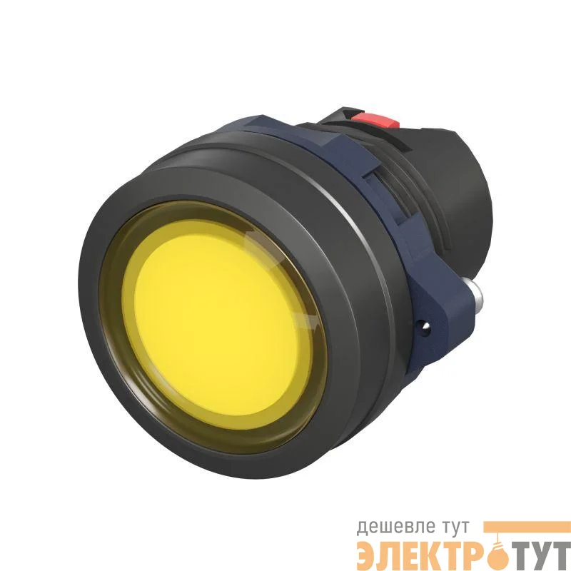 Головка кнопки плоская прозрачная без фиксации желт. DKC M22P-FMLYP