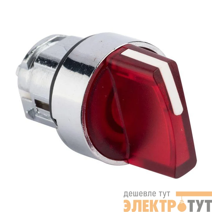 Механизм переключателя исполнительный ХB4 красн. на 2 положения с фиксацией с подсветкой с короткой ручкой PROxima EKF XB4BD2FL-R