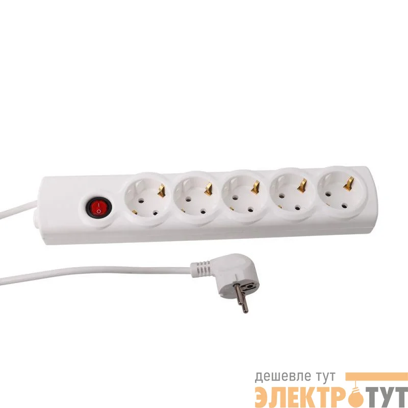 Сетевой фильтр 5х1.5 10А 2200 Вт ПВС 3х0.75 модель РВС16-005 Spi Volsten 14714