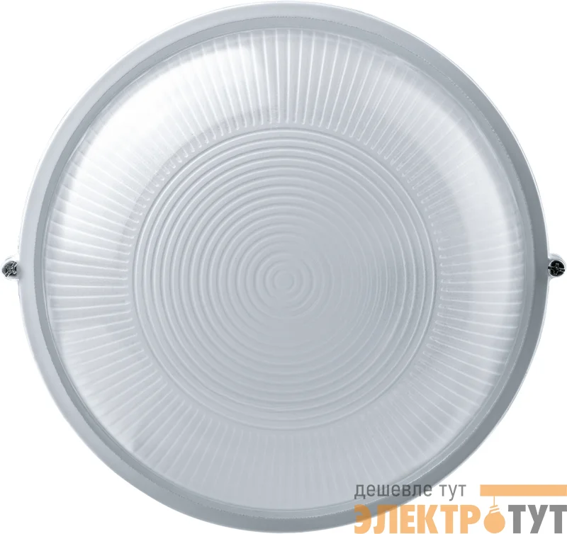 Светильник ЛОН 94 806 NBL-R1-100-E27/WH 1х100Вт E27 IP54 (аналог НПБ 1101 бел. круг 100Вт) Navigator 94806