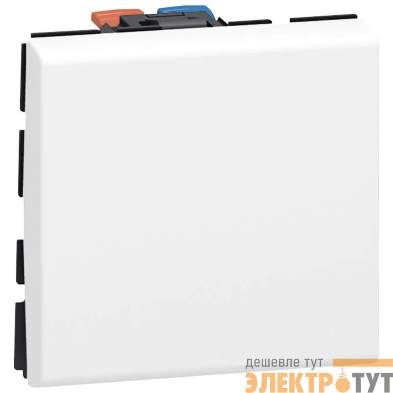 Механизм выключателя 1-кл. 2мод. СП Mosaic NEW 10А IP31 бел. Leg 077010