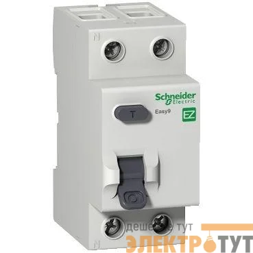 Выключатель дифференциального тока (УЗО) 2п 63А 100мА тип AC EASY9 230В SchE EZ9R54263