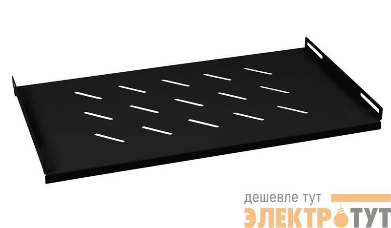Полка 19дюйм перфорированная для настенных шкафов SH-J018-WM45-BK глубиной 450мм черн. (RAL 9004) Cabeus 8619c
