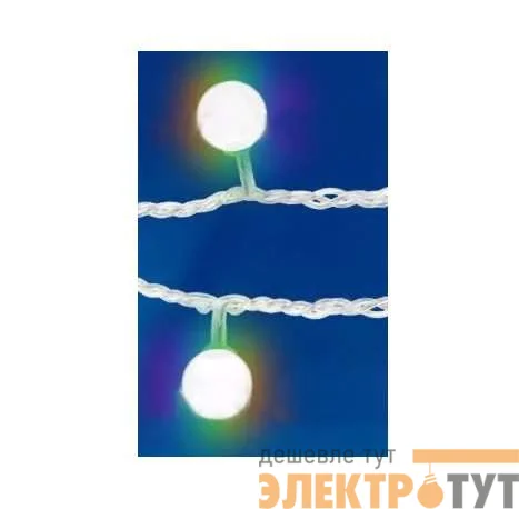 Гирлянда светодиодная "Радуга" ULD-S0280-025/DTA RGB IP20 RAINBOW 25LED 2.8м прозр. Uniel 09580