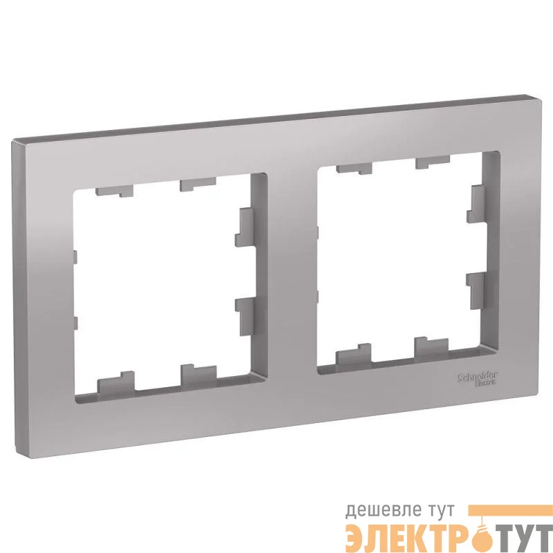 Рамка 2-м AtlasDesign универс. алюм. SE ATN000302