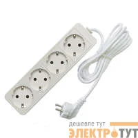 Удлинитель 4х10м с заземл. 10А IP20 2.2кВт ПВС Союз 481S-9410