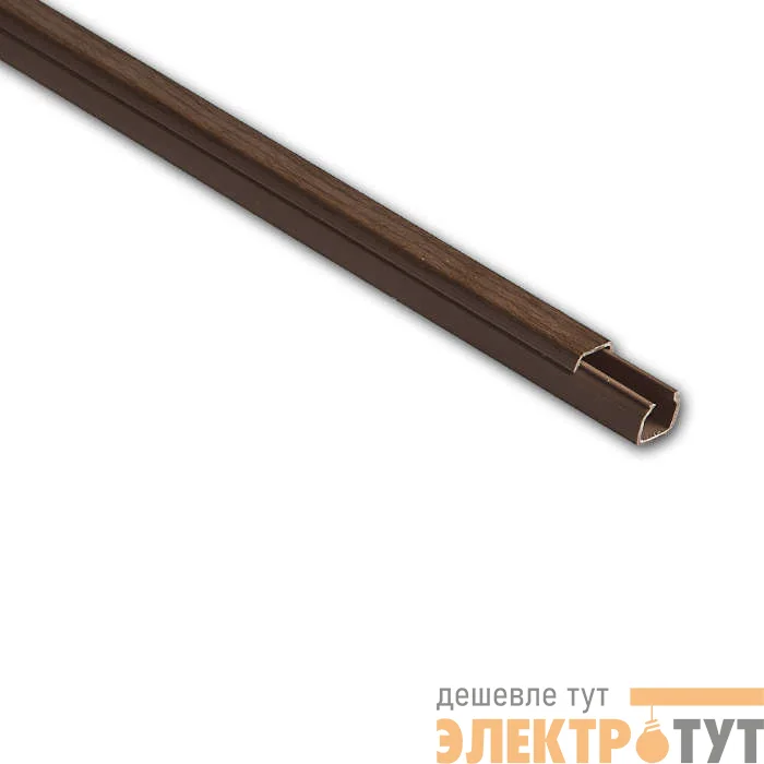 Кабель-канал 12х12 L2000 пластик дуб (темн. основа) Ruvinil РКК-12х12-08М
