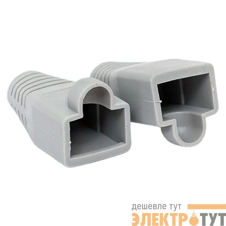 Колпачок изолирующий TERACOM для коннекторов RJ-45 PVC серый (уп.50шт) EKF TRC-BT-RJ45-PVC-50