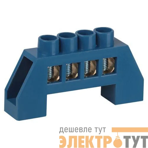 Шина N ноль в изоляторе ШНИ-8х12-4-Д син. NO-224-61 Эра Б0062868