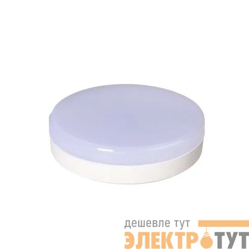 Лампа светодиодная PLED-GX53 12Вт таблетка 3000К мат. тепл. бел. GX53 980лм 230В JazzWay 1029102