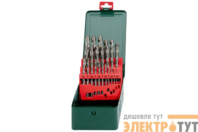 Набор HSS-G 25 сверел (1-13мм) в мет. коробке (уп.25шт) Metabo 627154000