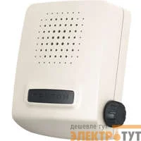 Звонок проводной Сверчок электрон. гонг регул. громкости 220В 80-90дБА бел. Тритон СВ-04Р