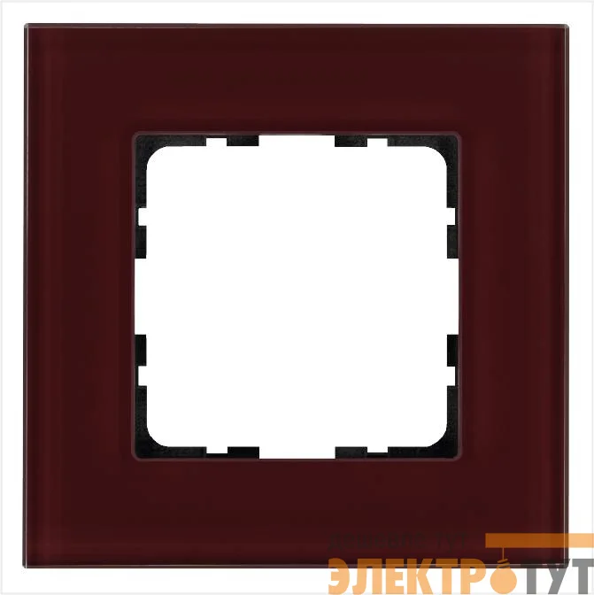 Рамка 1-м G-Glass стекло гранат. JasmartG1001GH