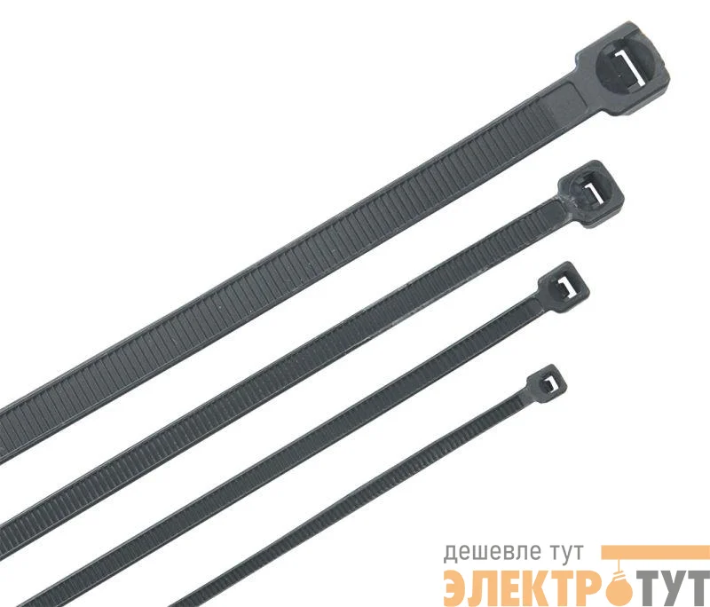 Хомут морозостойкий Хкм 2.5х100мм черн. (уп.100шт) IEK UHH33-D025-100-100-K02