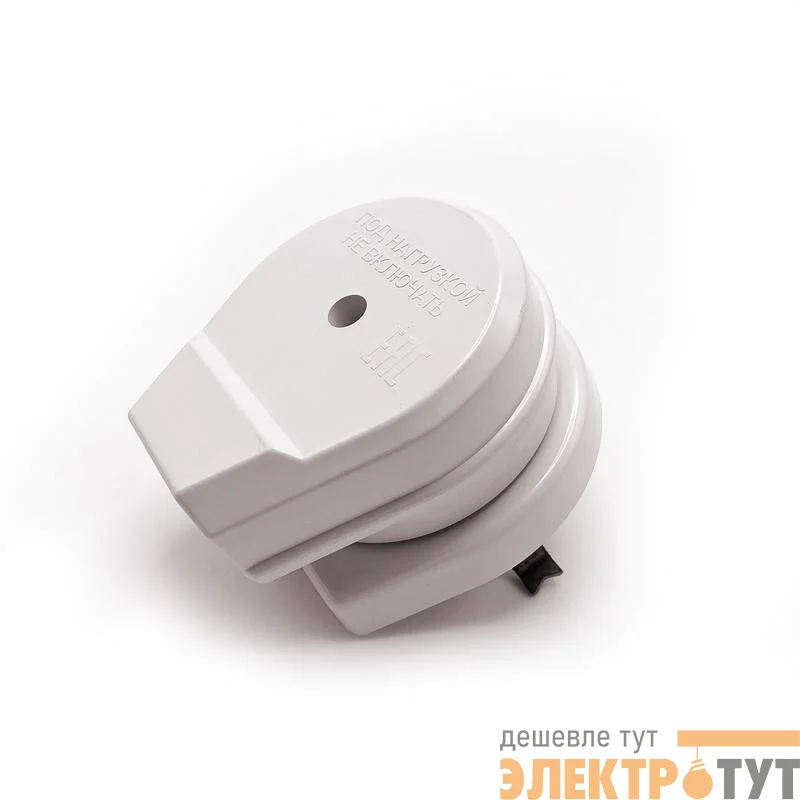 Разъем РШ-ВШ СП 32А 250В 2P+PE кругл. бел. TOKOV ELECTRIC TKL-OVSP-2P+PE-C01