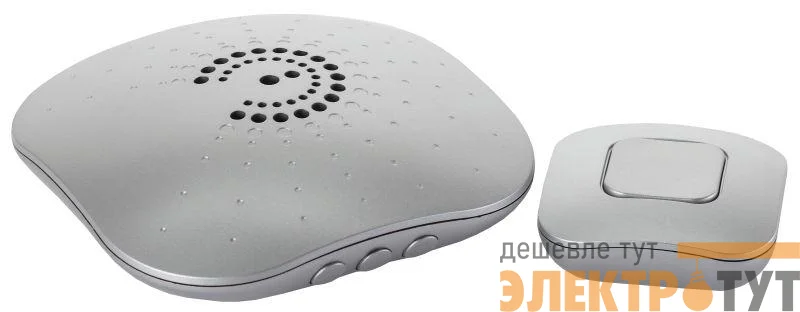 Звонок беспроводной BIONIC Silver ЭРА Б0017749