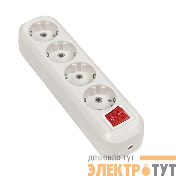 Колодка удлинителя 4-м с заземл. 16А Эксперт 3.5кВт с выкл. PROxima EKF AKB16-4i