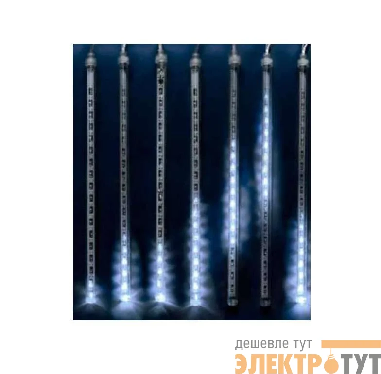 Гирлянда занавес светодиодная "Падающие звезды" ULD-E2403-144/DTK WHITE IP44 METEOR 144 led 2.4х0.3м бел. UNIEL 11119
