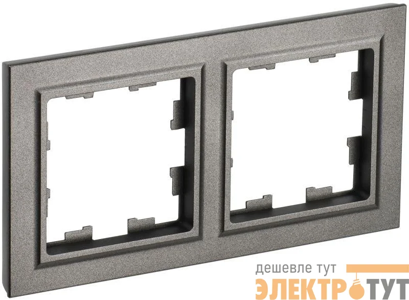 Рамка 2-м BRITE РУ-2-БрШ шампань IEK BR-M22-K37