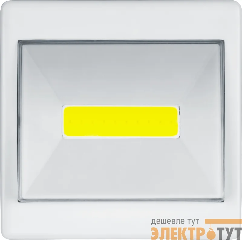 Фонарь 14 231 NPT-PL03-3AAA пласт. пушлайт 1COB LEDx3Вт 1реж. Navigator 14231