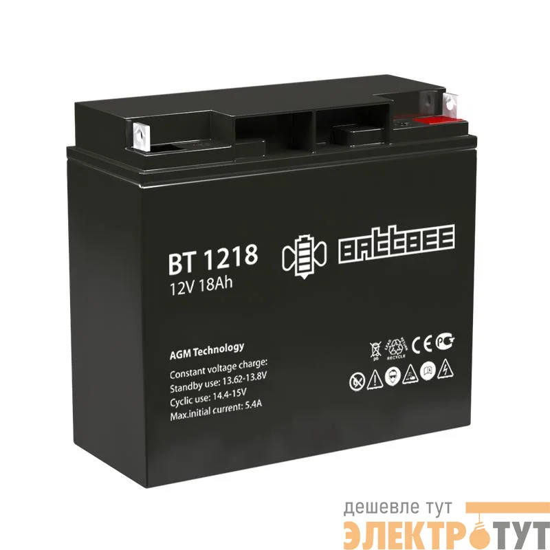 Аккумулятор ОПС 12В 18А.ч Battbee Delta BT 1218