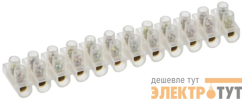 Колодка клеммная ЗВИ-3 1-2.5кв.мм 12 пар IEK UZV3-003-04