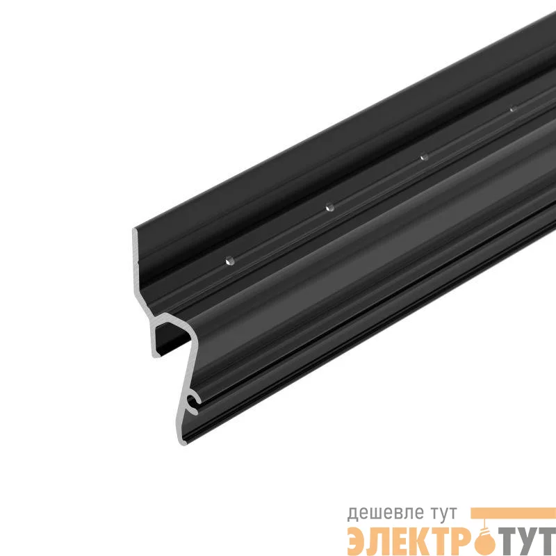 Профиль STRETCH-SHADOW-TECH-VENT-2000 BLACK (A2-DELTA) L2000 алюм. Arlight 041160