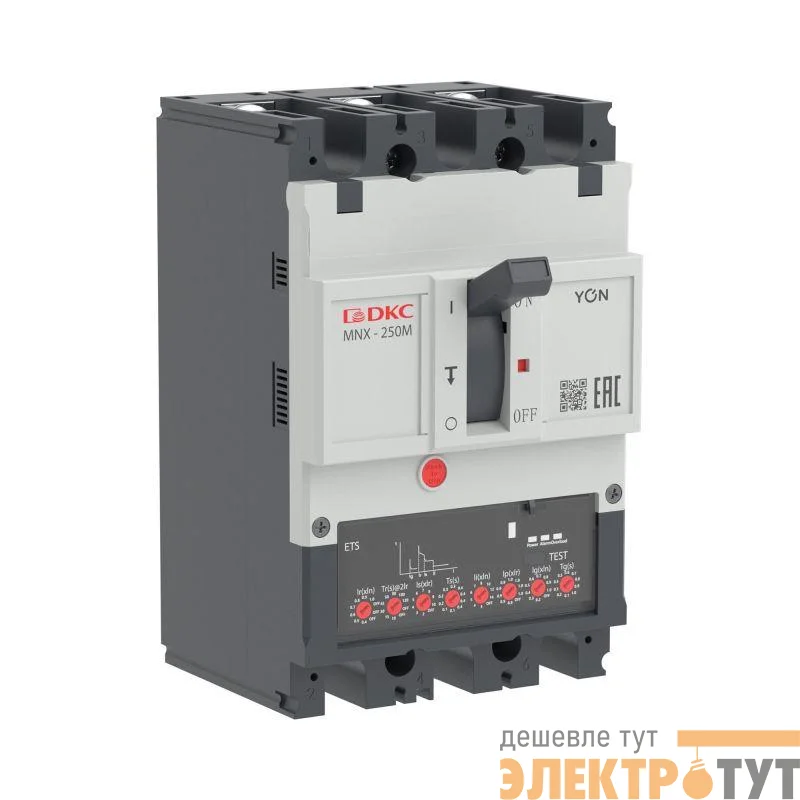 Выключатель автоматический 3P 250А 100кА pro MNX250M при AC415V расцепитель ETS YON MNX250M3PETS0250
