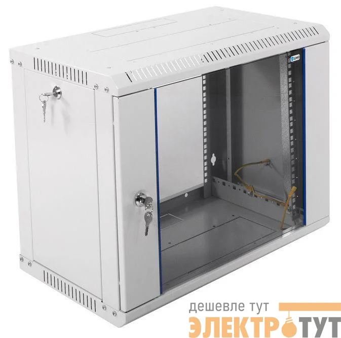 Шкаф коммутационный ШРН-Э-9.350 9U 600х350мм передн. двери стекл несъемн.бок.пан. сер. ЦМО 892819