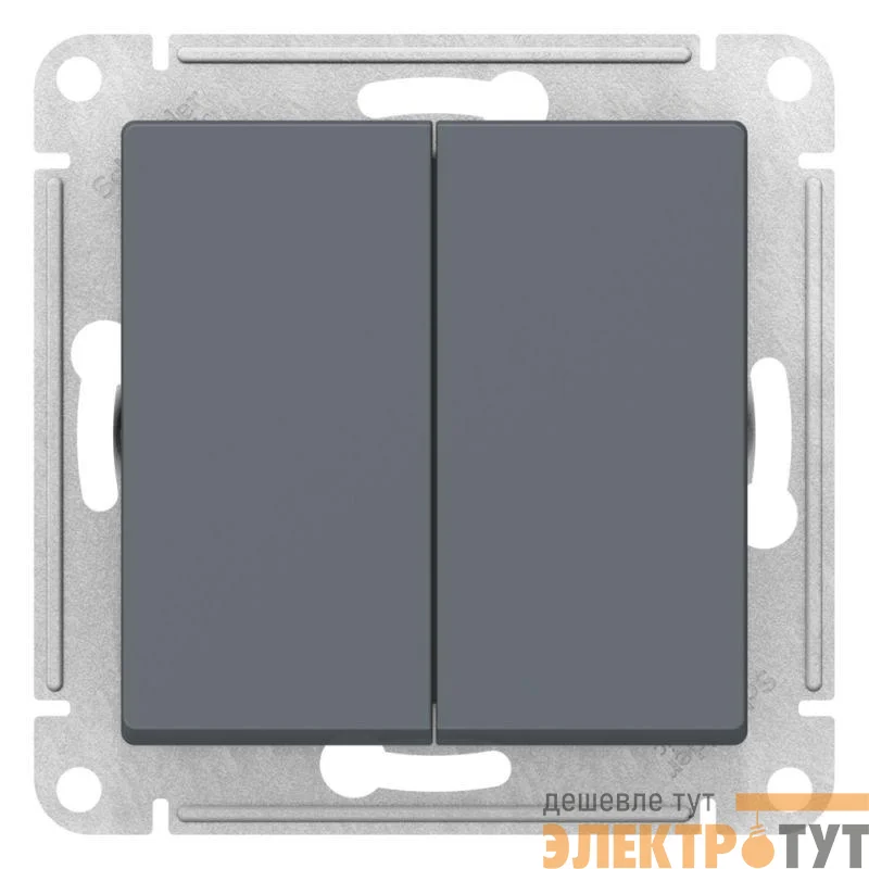 Переключатель перекрестный 2-кл. AtlasDesign 2хсх.7 10АХ механизм грифель SE ATN000773