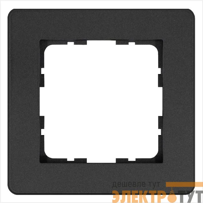 Рамка 1-м G-Flex антрацит Jasmart G1101B