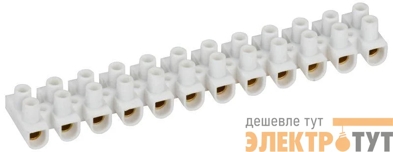 Колодка клеммная ЗВИ-10 н/г 2.5-6кв.мм 12 пар IEK UZV4-010-06