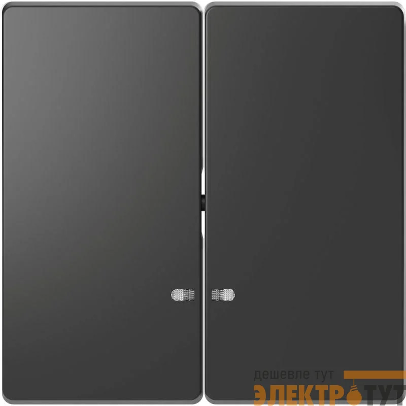 Клавиша для 2-кл. выкл. Merten D-Life линза для LED мод. SD антрацит SchE MTN3420-6034