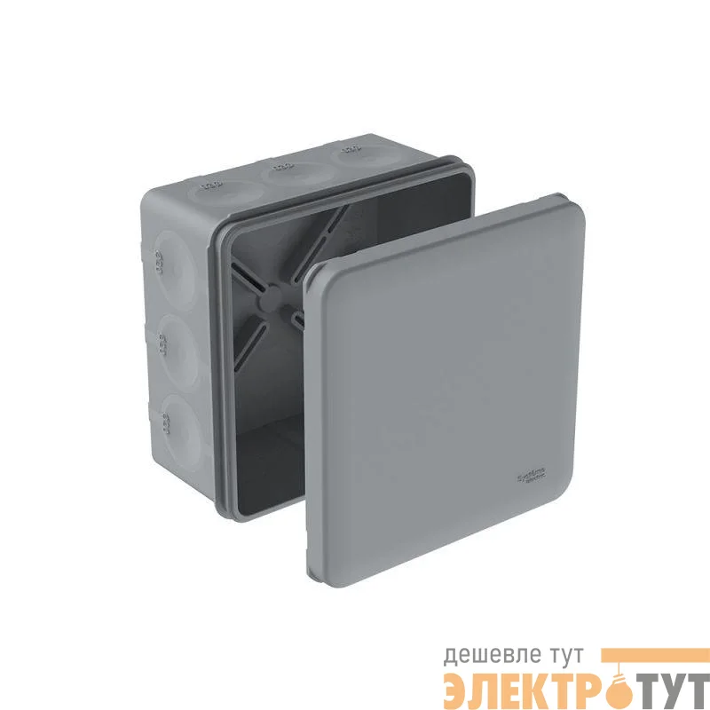 Коробка распределительная MultiBox IP66 100х100х50 DIY (со стикером) сер. SE IMT351981