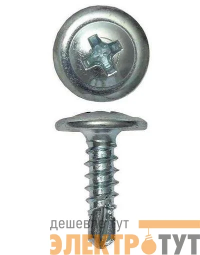 Саморез с пресс-шайбой 4.2х32со сверлом (уп.200шт) DKC CM274032