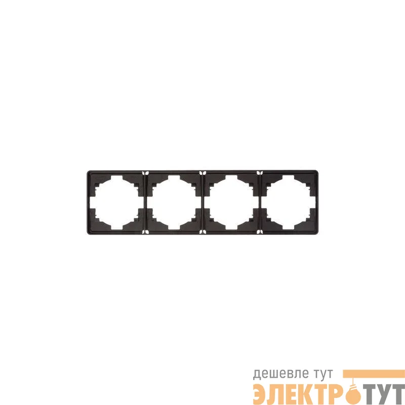 Рамка 4-м ROUND MIELE оникс Kranz KR-78-0754-3